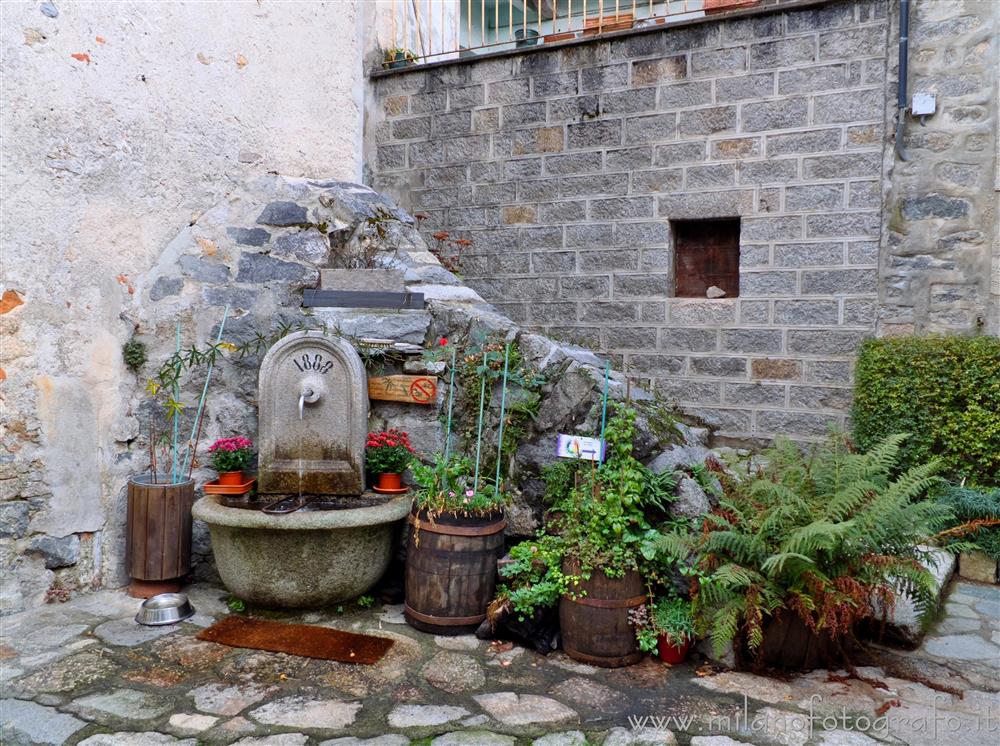 Campiglia Cervo (Biella, Italy) - Drinking fountain in the fraction Sassaia